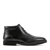 Men Rockport Flynn Lace-up Almond Toe Casual Boots Black Leather