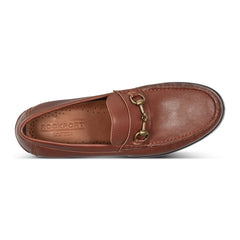 Men Rockport Whit Classic Bit Loafers Dark Brown Leather