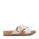 Women Rockport Zemira Slip-on Casual Sandals Ivory Raffia