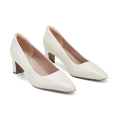 Women Rockport Total Motion Merida Classic Dress Pumps Ivory Leather