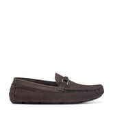 Men Rockport Roland Loafers Dark Brown Suede