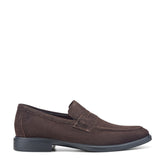 Men Rockport Keenan Penny Loafers Dark Brown Suede