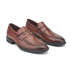 Men Rockport Keenan Penny Loafers Medium Natural Leather