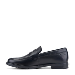 Men Rockport Sutton Penny Loafers Black Leather