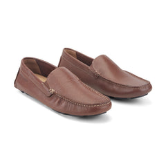 Men Rockport Rhyder Venetian Loafers Mahogany Leather