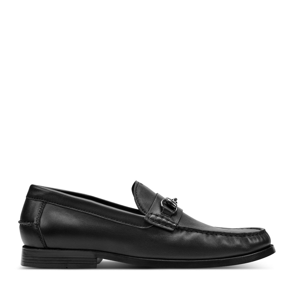 Men Rockport Whit Classic Bit Loafers Black Matte Leather