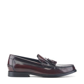 Men Rockport Whitlaw Tassel Loafers Dark Red Leather