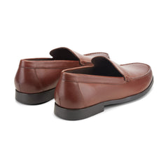 Men Rockport Whitley Loafers Dark Natural