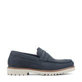 Men Rockport Maverick Penny Loafers New Dress Blues Leather