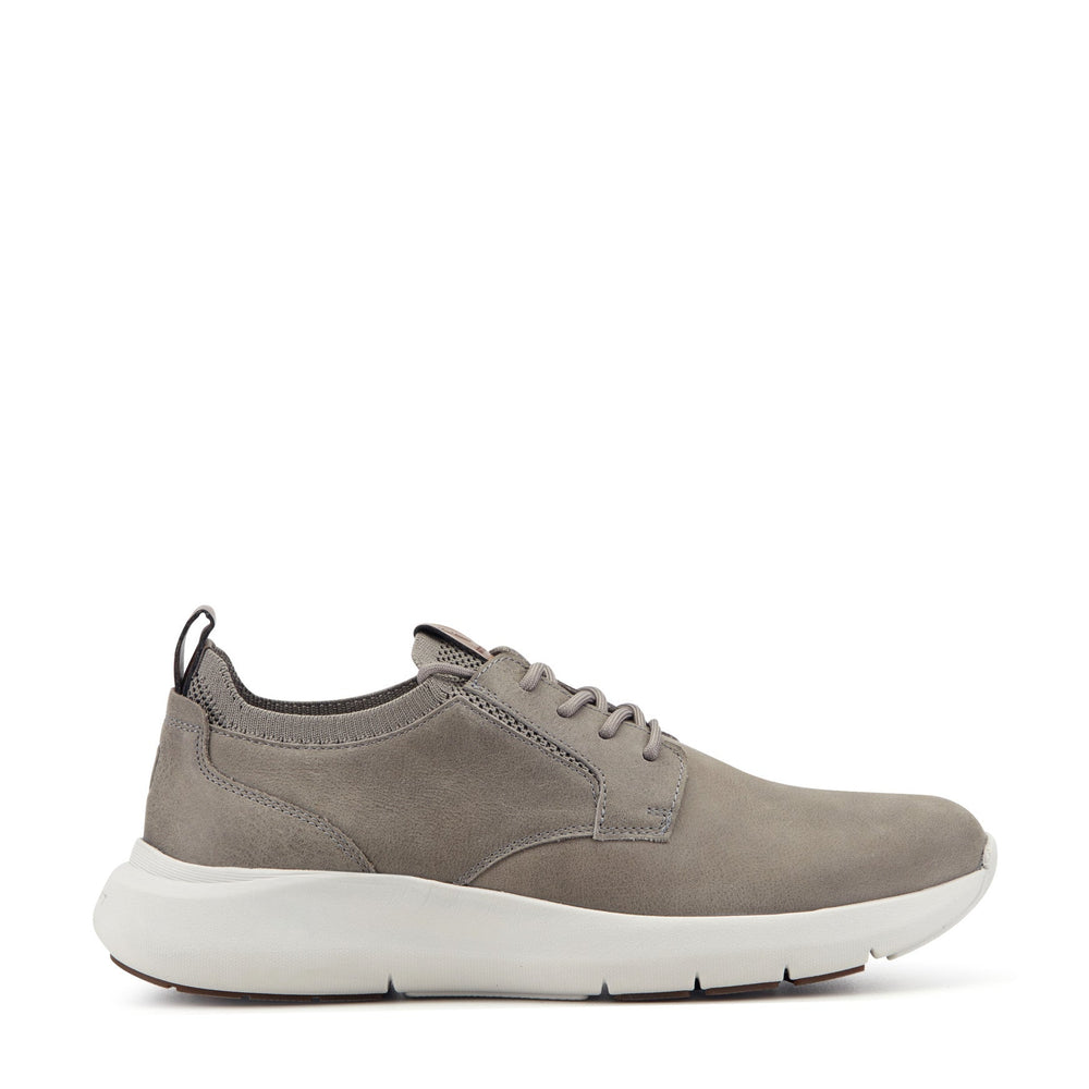 Men Rockport Jonston Lace-up Casual Sneakers Peltro Leather