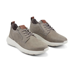 Men Rockport Jonston Lace-up Casual Sneakers Peltro Leather