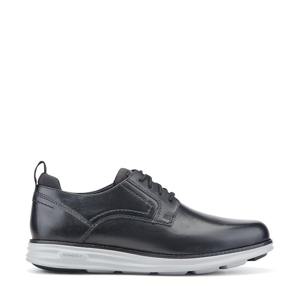 Men Rockport Canton Casual Lace-up Oxford Black Leather