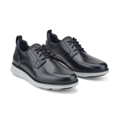 Men Rockport Canton Casual Lace-up Oxford Black Leather