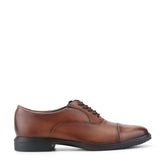 Men Rockport Keefe Dress Cap Toe Lace-up Oxfords Medium Natural Leather