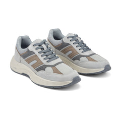 Men Rockport Henry Casual Lace-Up Sneakers Dark Gray Suede