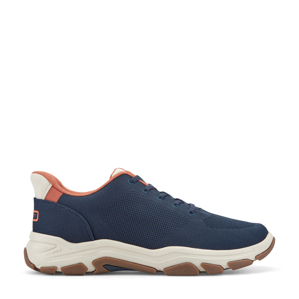 Men Rockport Rafferty Step Activated Lace-up Casual Sneakers Dark Blue