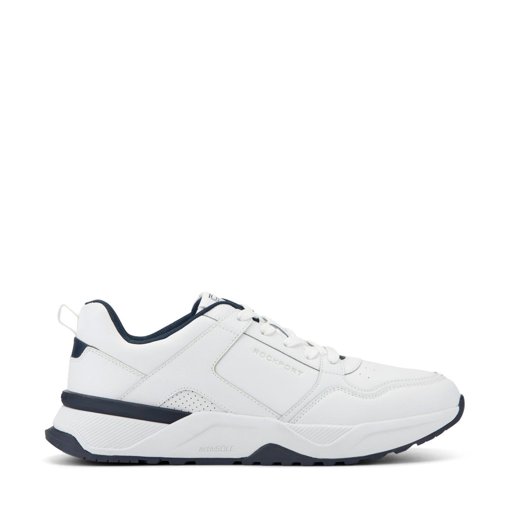 Men Rockport ProWalker Norris Casual Sneakers White/Blue