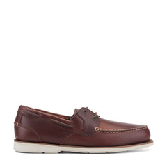Men Rockport Southport Boat Shoe Medium Brown Leather