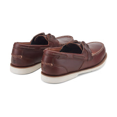 Men Rockport Southport Boat Shoe Medium Brown Leather