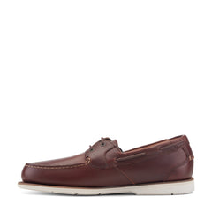 Men Rockport Southport Boat Shoe Medium Brown Leather
