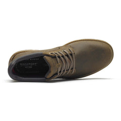 Men Rockport Rugged Bucks Waterproof Boot Boston Tan Leather