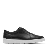 Men Rockport Total Motion Court Blucher Lace-up Casual Sneakers Black Leather