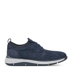 Men Rockport Lukah Lace-up Sneakers Dark Blue Leather