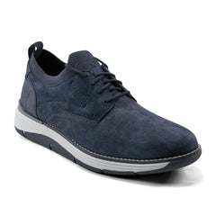 Men Rockport Lukah Lace-up Sneakers Dark Blue Leather