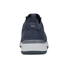 Men Rockport Lukah Lace-up Sneakers Dark Blue Leather