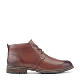 Men Rockport Tolan Lace-Up Leather Chukka Boots Dark Brown Leather
