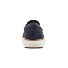 Men Rockport Total Motion Cadwyn Loafers Dark Blue Suede