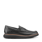 Men Rockport Total Motion Cadwyn Loafers Black Leather