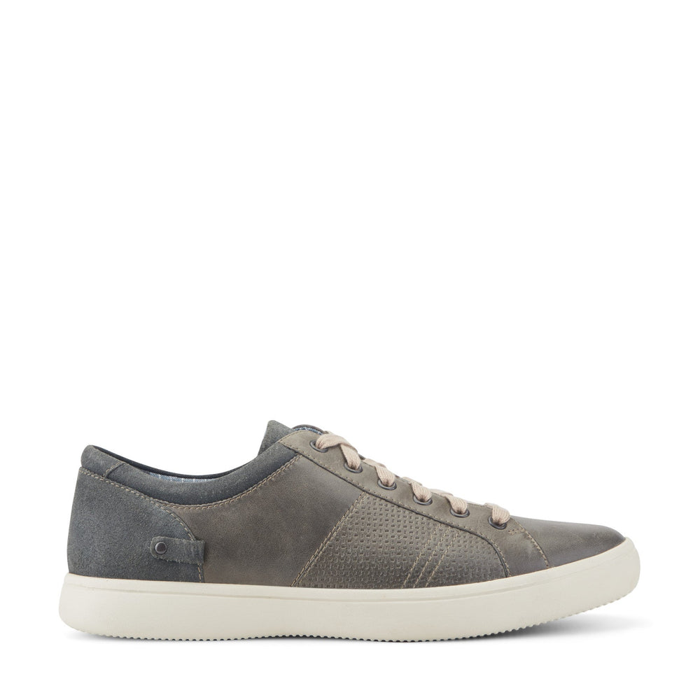 Men Rockport Colle Lace-to-Toe Sneaker Blue/Gray Leather