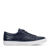 Men Rockport Colle Lace-to-Toe Sneaker Dark Blue Leather