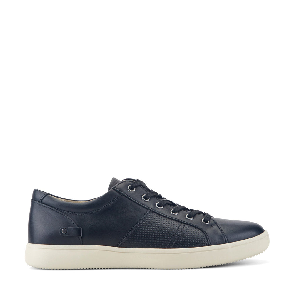 Men Rockport Colle Lace-to-Toe Sneaker Black Leather