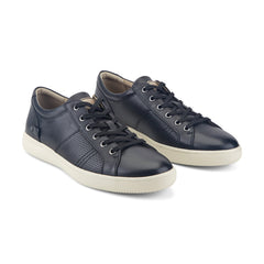 Men Rockport Colle Lace-to-Toe Sneaker Black Leather