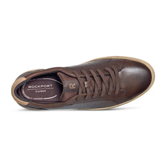 Men Rockport Total Motion Tarquin Lace-up Casual Sneakers Dark Brown