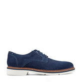 Men Rockport Foley Lace-up Casual Oxfords Navy Blue Suede