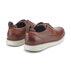 Men Rockport Canton Casual Lace-up Oxford Dark Natural Leather