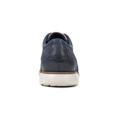 Men Rockport Garett Plain Toe Oxford Dark Blue Leather