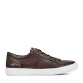 Men Rockport Colle Lace-to-Toe Sneaker Dark Brown Leather