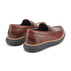 Men Rockport Total Motion Cadwyn Loafers Medium Natural Leather