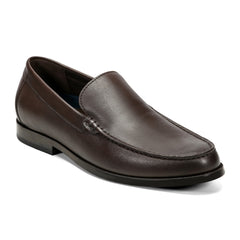 Men Rockport Whitley Loafers Dark Brown Leather