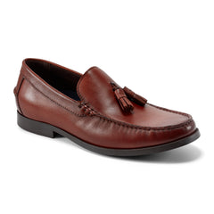Men Rockport Whitlaw Tassel Loafers Dark Natural Leather