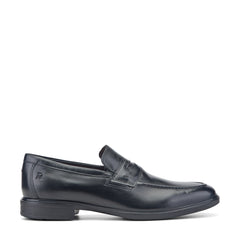 Men Rockport Keenan Penny Loafers Black Leather