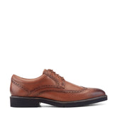 Men Rockport Fallo Dress Lace-up Almond Toe Oxfords Medium Natural Leather