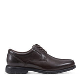 Men Rockport Charles Road Plain Toe Oxford Dark Brown Leather