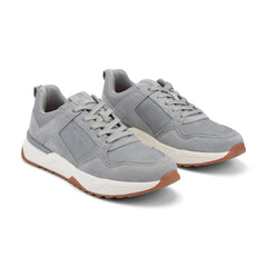 Men Rockport ProWalker Norris Casual Sneakers Medium Gray Suede