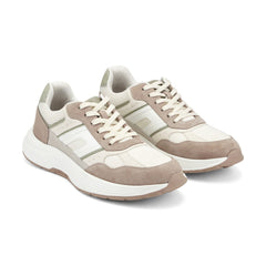 Men Rockport Henry Casual Lace-Up Sneakers Light Green Suede