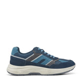 Men Rockport Henry Casual Lace-Up Sneakers Dark Blue Suede